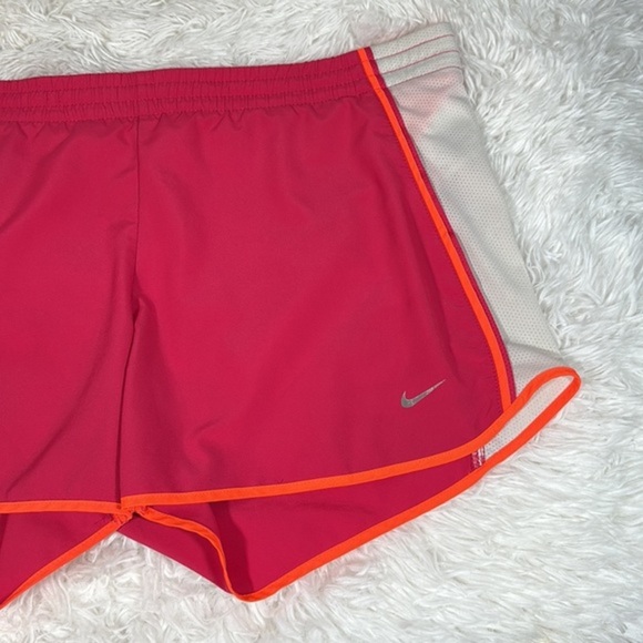 Nike Dri-Fit Pink, Orange & White Mesh Athletic Shorts - Picture 2 of 10